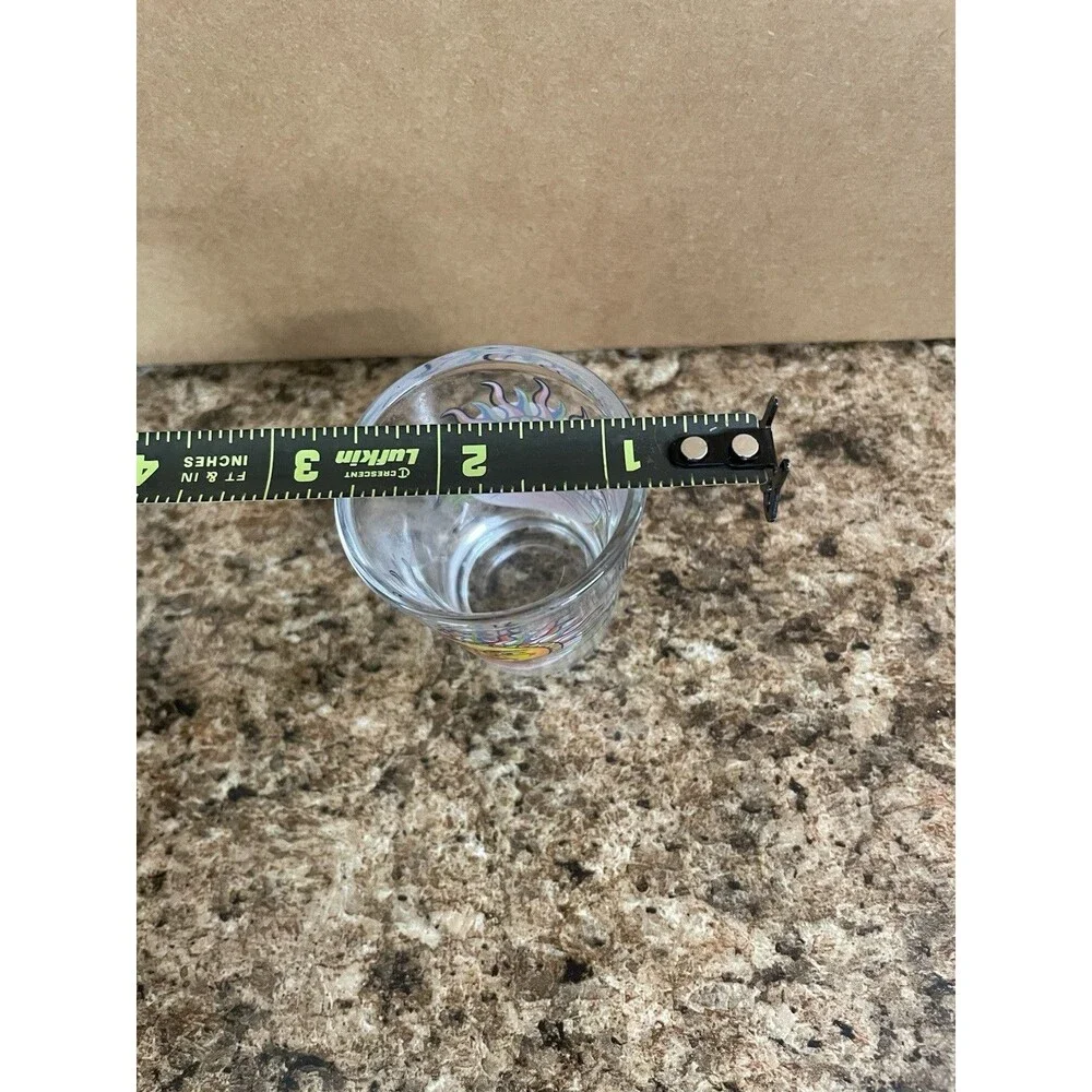 Whiskey Shot Glass Dominican Republic Flag with Sun‎